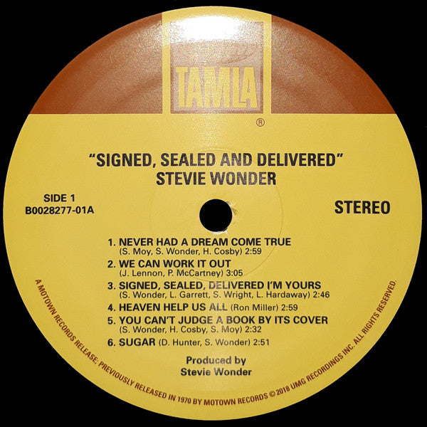 Stevie Wonder - Signed Sealed & Delivered - LP