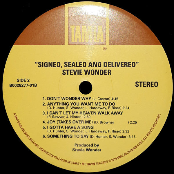 Stevie Wonder - Signed Sealed & Delivered - LP