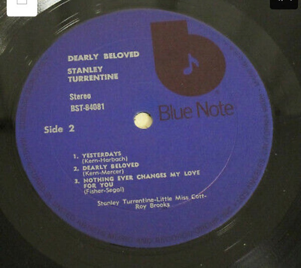 Stanley Turrentine - Dearly Beloved - LP