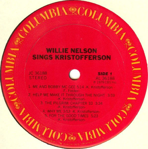 Willie Nelson - Willie Nelson Sings Kristofferson - LP