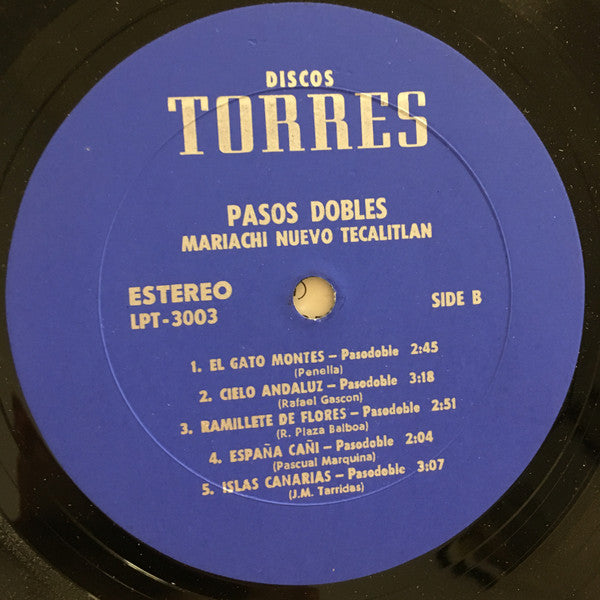 Mariachi Nuevo Tecalitlán De Pepe Y Juan* - Pasos Dobles - LP