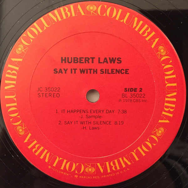 Hubert Laws - Say It With Silence - LP