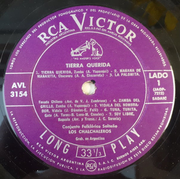 Los Chalchaleros - Tierra Querida - LP