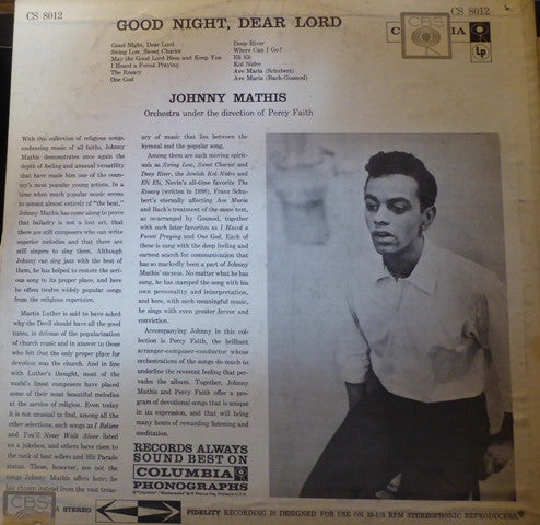 Johnny Mathis - Good Night, Dear Lord - LP
