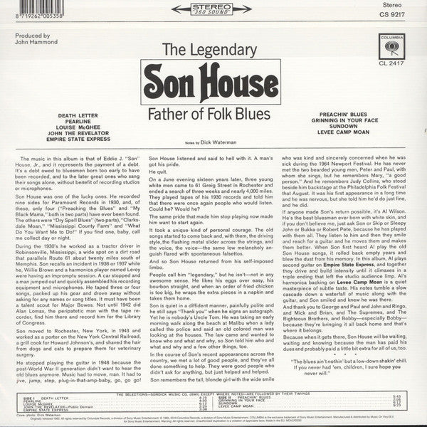 Son House - Father Of Folk Blues - LP