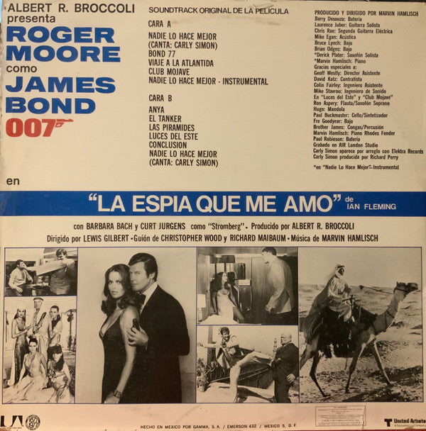 Marvin Hamlisch - Soundtrack Original De La La Espia Que Me Amo - LP