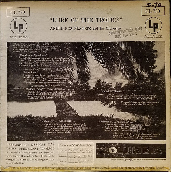 André Kostelanetz And His Orchestra - Lure Of The Tropics - LP