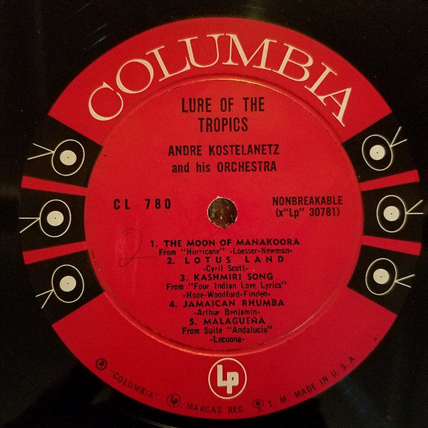 André Kostelanetz And His Orchestra - Lure Of The Tropics - LP
