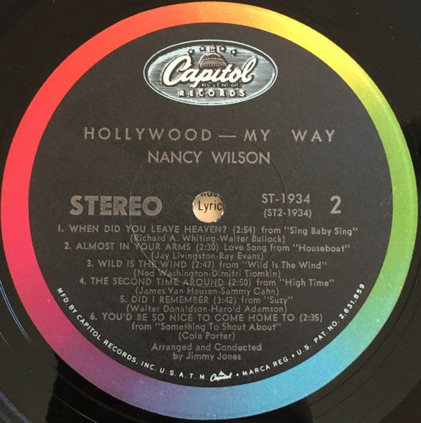 Nancy Wilson - Hollywood - My Way - LP