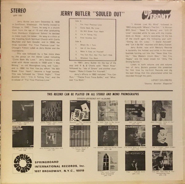 Jerry Butler - Souled Out - LP