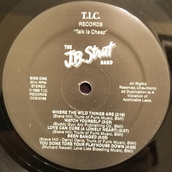 The J.B. Strut Band - Talk Is Cheap - LP