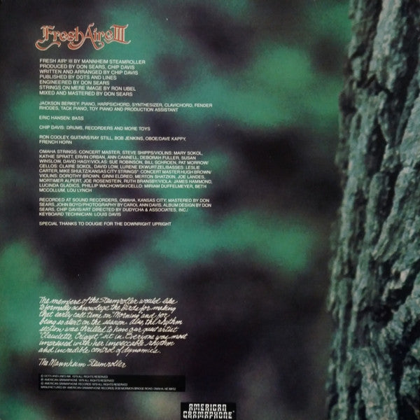 Mannheim Steamroller - Fresh Aire III - LP