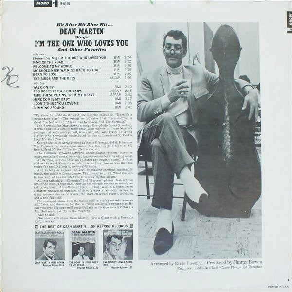 Dean Martin - I'm The One Who Loves You - LP