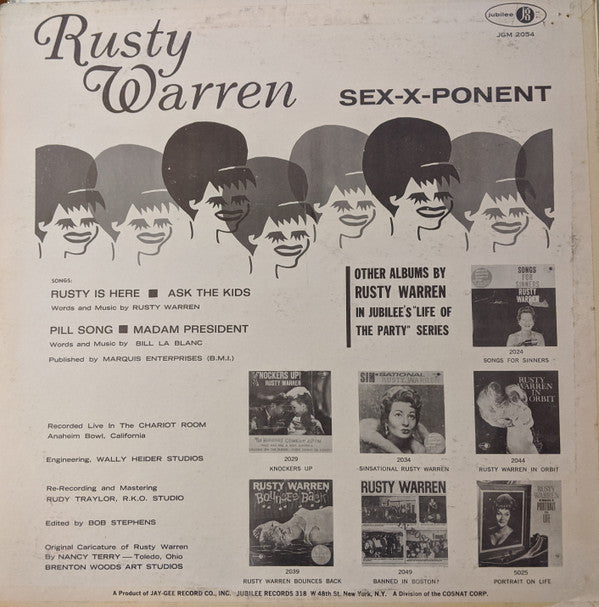 Rusty Warren - Sex-X-Ponent - LP