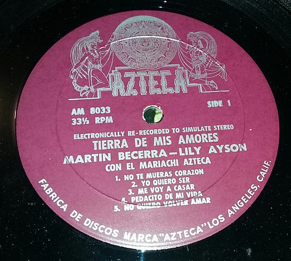 Martin Becerra-Lily Ayson - Tierra De Mis Amores - LP