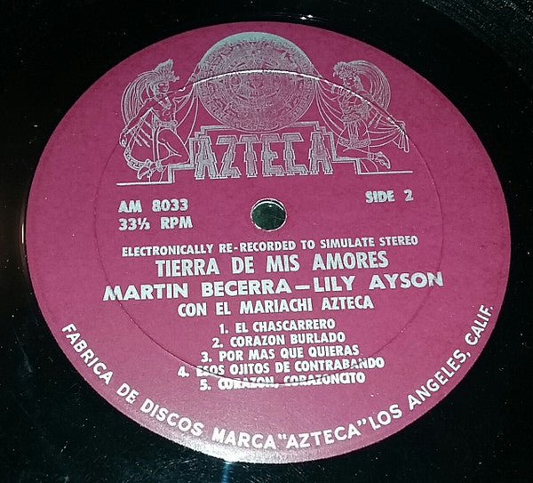 Martin Becerra-Lily Ayson - Tierra De Mis Amores - LP