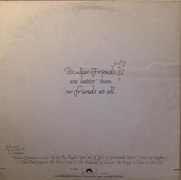 Ten Wheel Drive With Genya Ravan - Peculiar Friends - LP