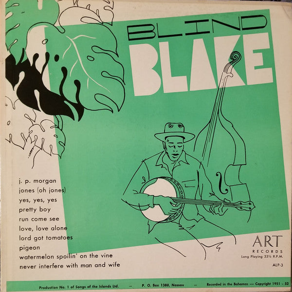 Blind Blake And His Royal Victoria Calypsos* - A Group Of Bahamian Songs - LP