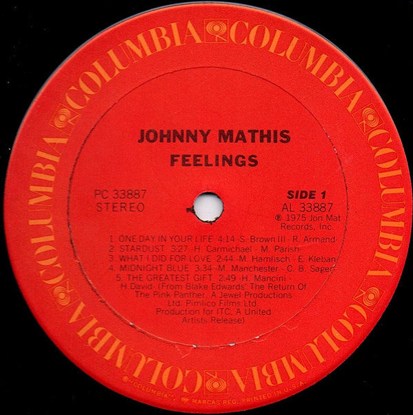 Johnny Mathis - Feelings - LP