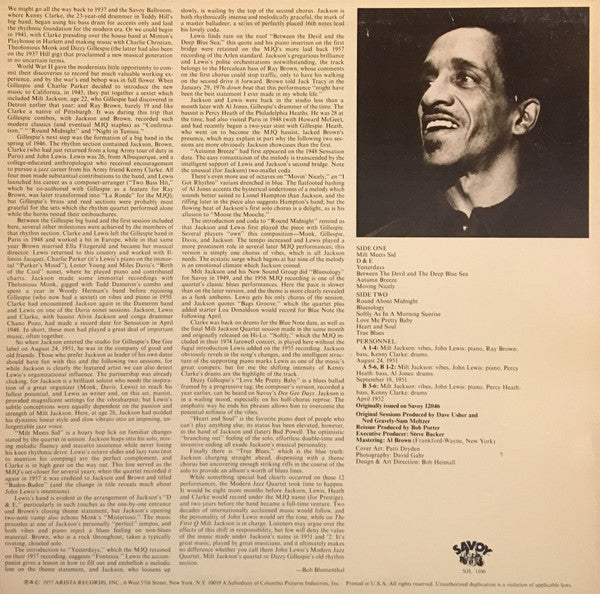 Milt Jackson - The First Q - LP