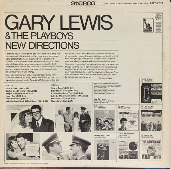 Gary Lewis & The Playboys - New Directions - LP