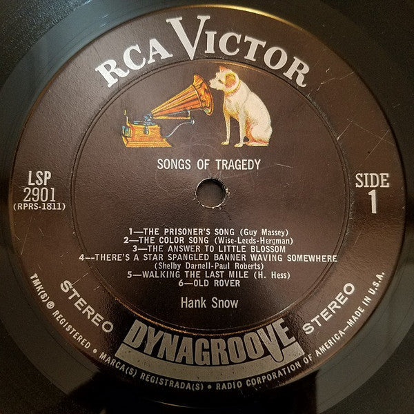 Hank Snow - Songs Of Tragedy - LP