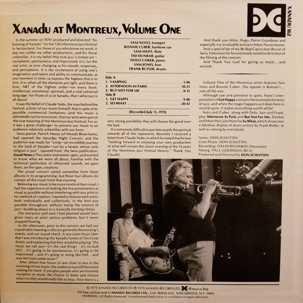 Xanadu - Xanadu At Montreux Volume One - LP