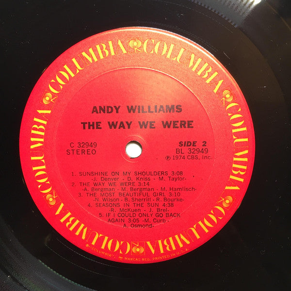 Andy Williams - The Way We Were - LP