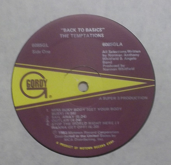 The Temptations - Back To Basics - LP