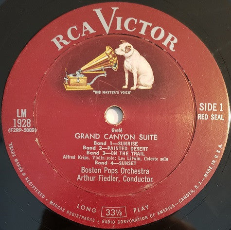 Boston Pops Orchestra .... Arthur Fiedler - Grand Canyon Suite • El Salón México - LP