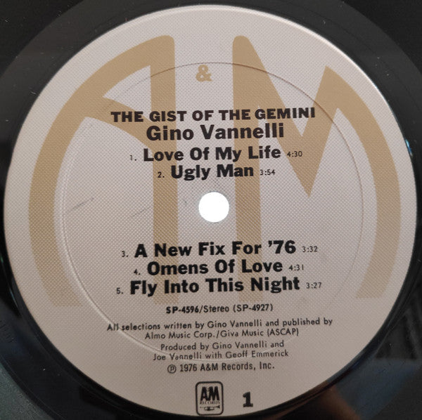 Gino Vannelli - The Gist Of The Gemini - LP