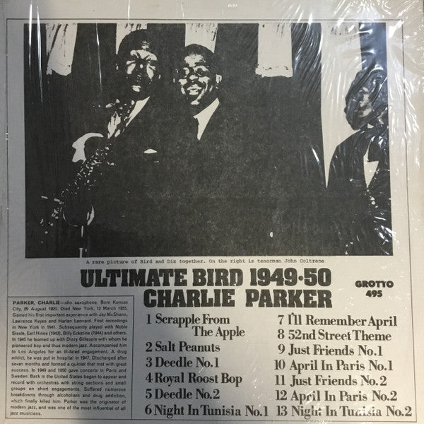 Charlie Parker - Ultimate Bird 1949-50 - LP