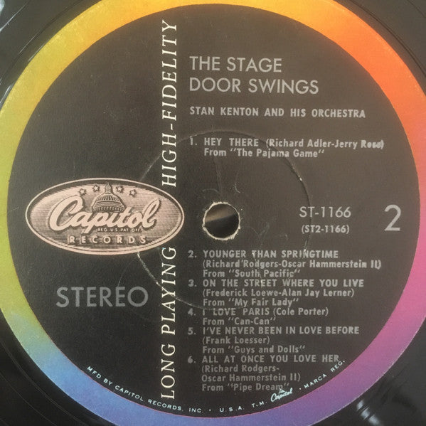 Stan Kenton And His Orchestra - The Stage Door Swings - LP