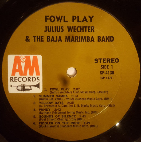 Julius Wechter And The Baja Marimba Band* - Fowl Play - LP