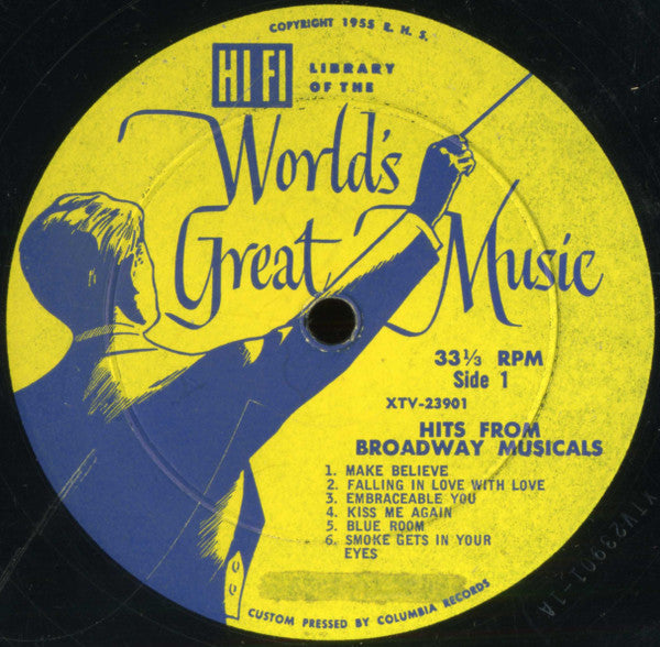 Unknown Artist - Hits From Broadway Musicals - LP
