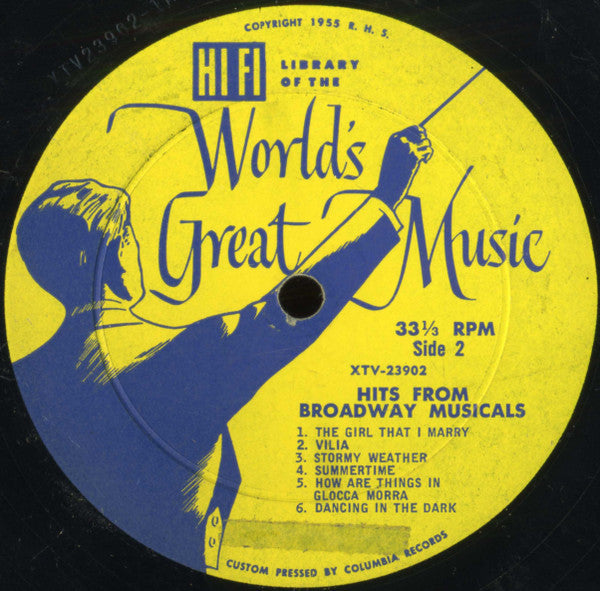 Unknown Artist - Hits From Broadway Musicals - LP