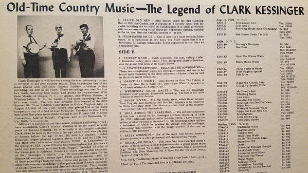 Clark Kessinger - The Legend of Clark Kessinger - LP
