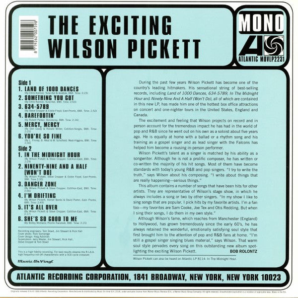 Wilson Pickett - The Exciting Wilson Pickett - LP