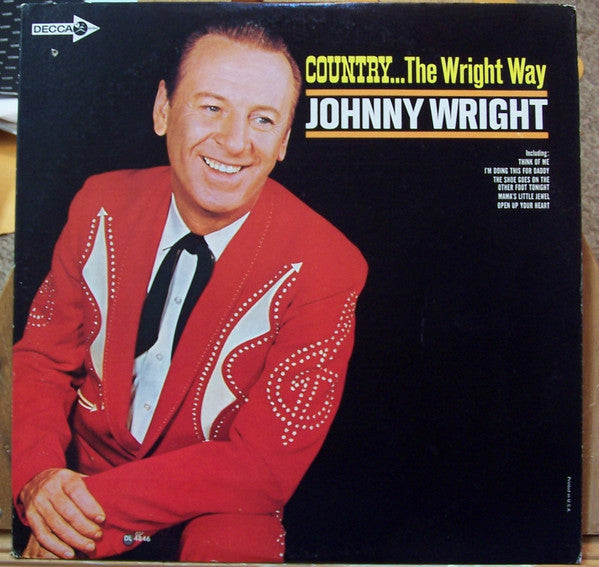 Johnny Wright (2) - Country... The Wright Way - LP