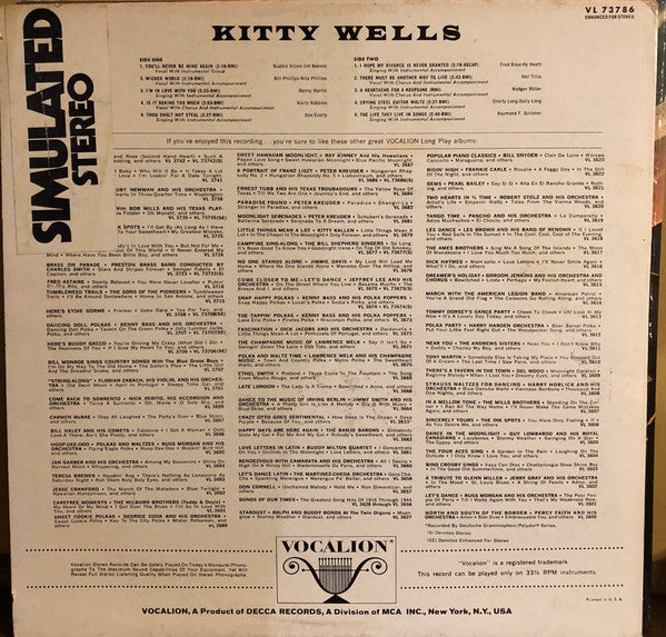 Kitty Wells - Kitty Wells - LP