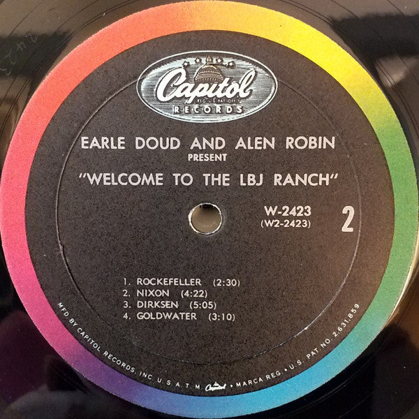 Earle Doud And Alen Robin - Welcome To The LBJ Ranch! - LP
