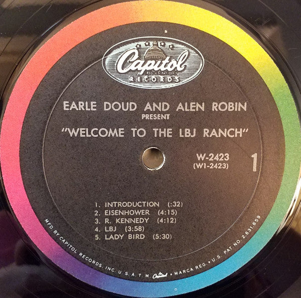 Earle Doud And Alen Robin - Welcome To The LBJ Ranch! - LP