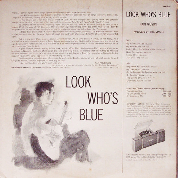 Don Gibson - Look Who's Blue - LP