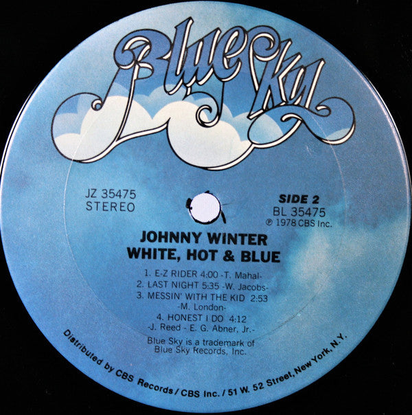 Johnny Winter - White, Hot & Blue - LP