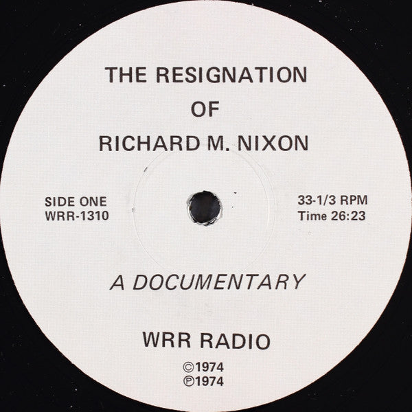 G. Guy Gibson - The Resignation Of Richard M. Nixon - LP