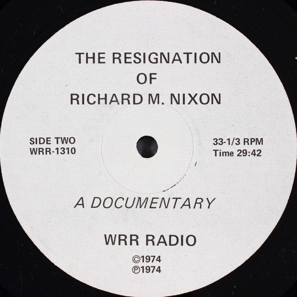 G. Guy Gibson - The Resignation Of Richard M. Nixon - LP