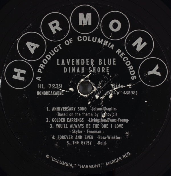 Dinah Shore - Lavender Blue - LP