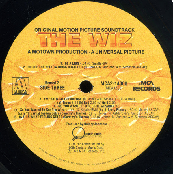 Various - The Wiz (Original Motion Picture Soundtrack) - LP