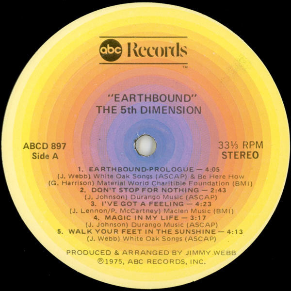 The 5th Dimension* - Earthbound - LP