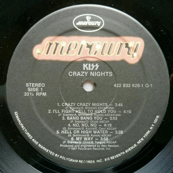 Kiss - Crazy Nights - LP
